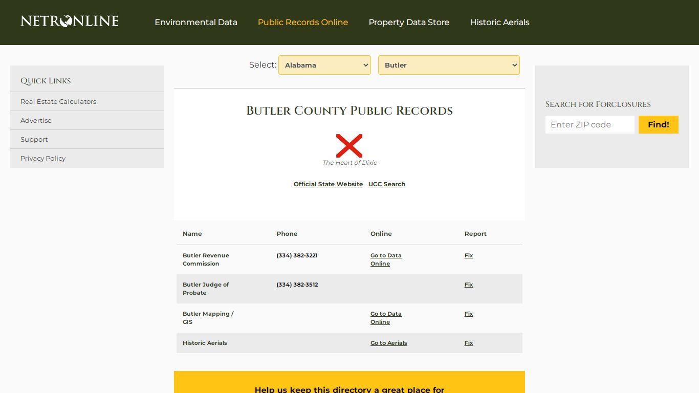 Butler County Public Records - NETROnline.com